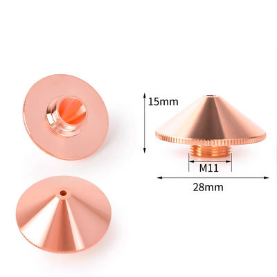 CNC Fiber Laser Cutting Parts Nozzle For Precitec Cutting Head D28H15M11