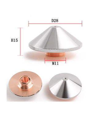 Laser Accessories CNC Fiber Laser Cutting Parts Nozzle for Precitec Cutting Head D28H15M11