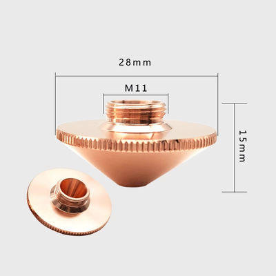 Laser Accessories CNC Fiber Laser Cutting Parts Nozzle for Precitec Cutting Head D28H15M11